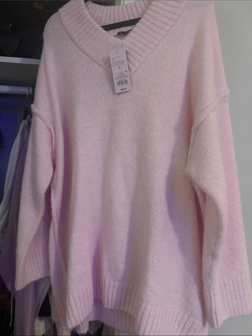 wild fable Pastel Pink V-Neck Sweater size xl